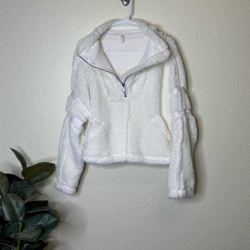 FP Movement by Free People White Teddy Jacket